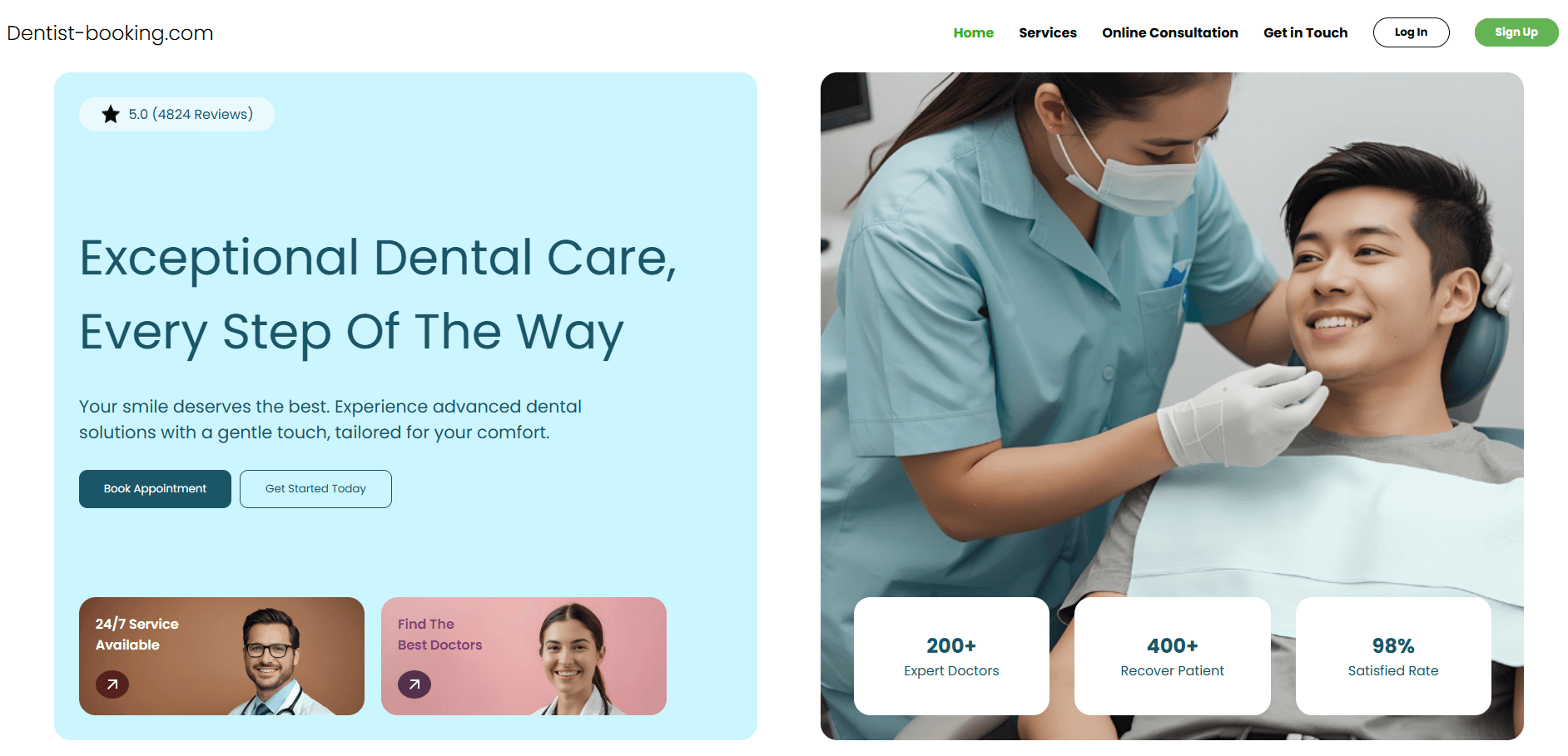 Dentist-booking.com project