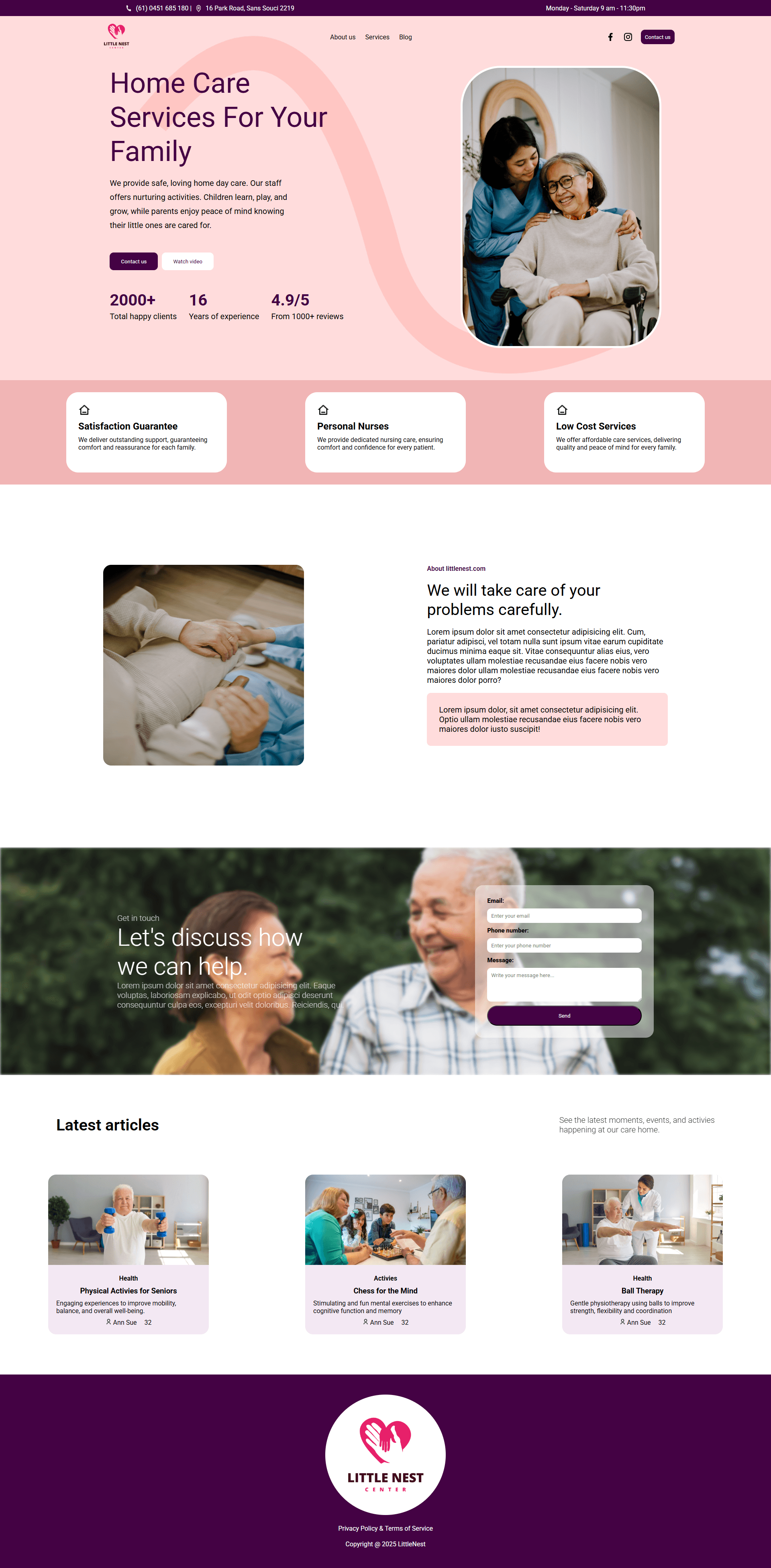 Little Nest – Home Care project